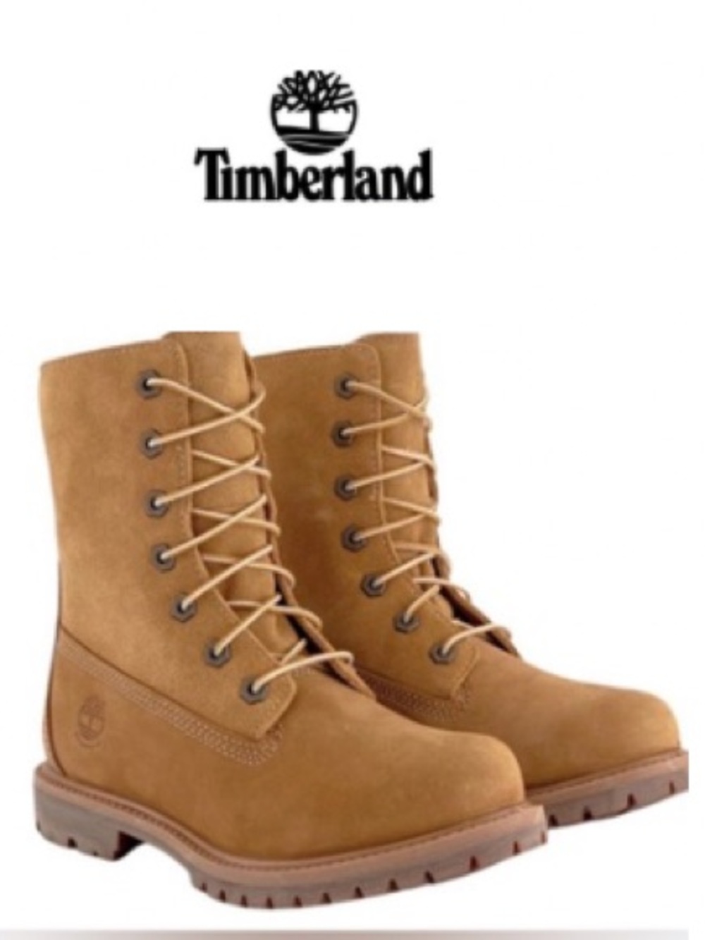 Timberland Tan Suede Lace-Up Work Boots